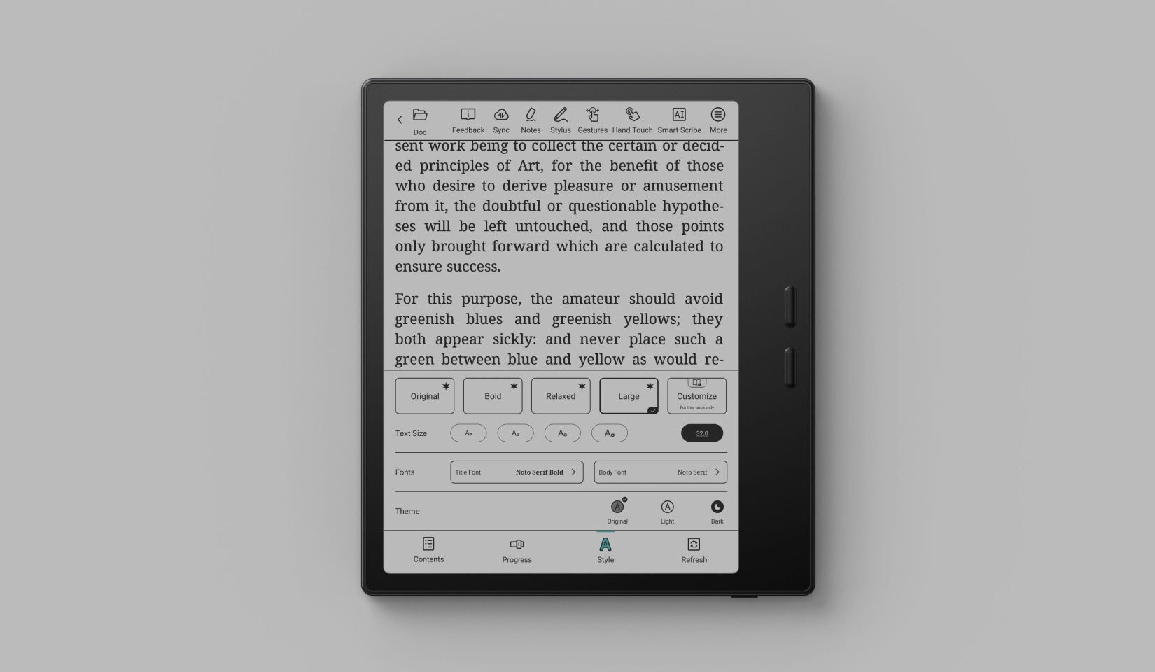 Read in Tailored Themes