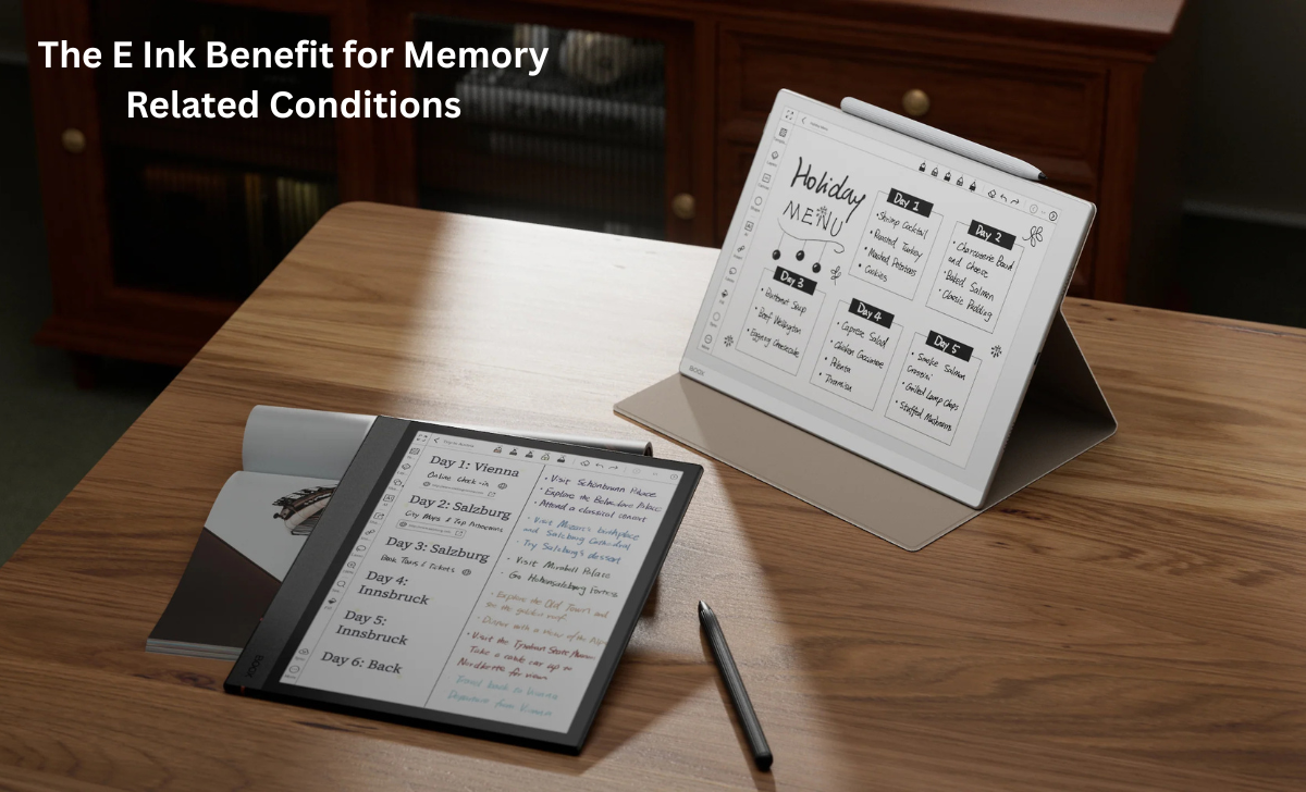 E Ink Benefit for Memory Related Conditions