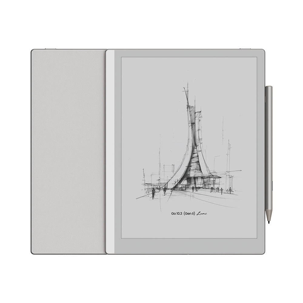 E-reader display with digital reading interface