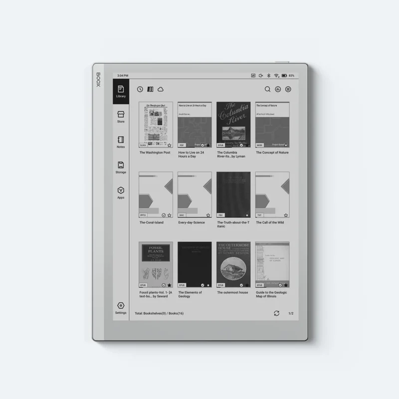 BOOX Go 10.3 tablet, front view