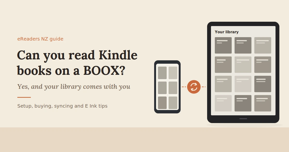 BOOX, BOOX NZ, Kindle App, Kindle Books, BOOX vs Kindle, Kindle Unlimited, Libby NZ, Android eReader